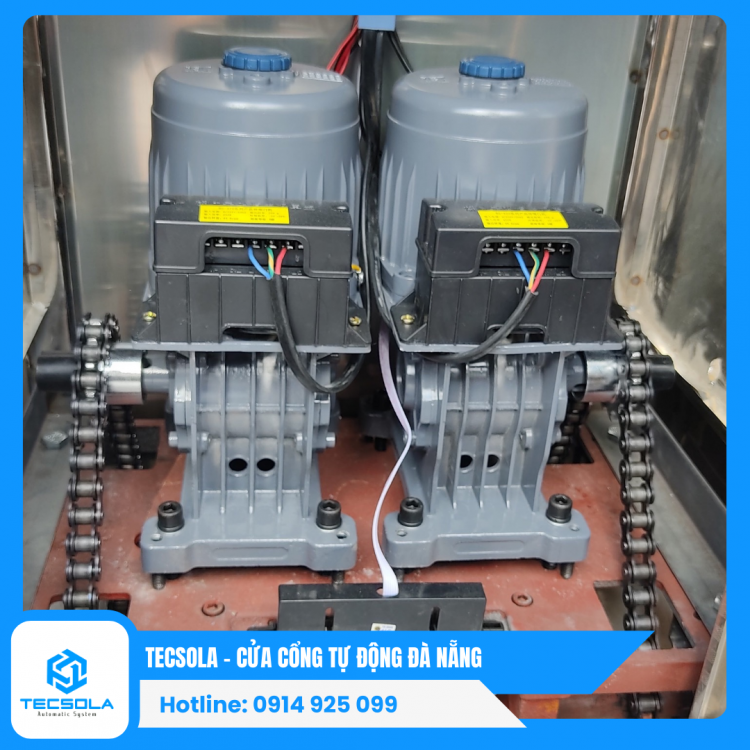 Motor cổng xếp